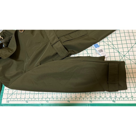 Draper James Size XXL Green Belted Trench Coat Detachable Hood DJRB24727-KO - Picture 9 of 13